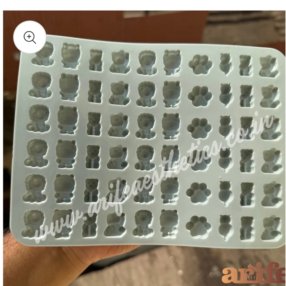Gummy bear silicone mold